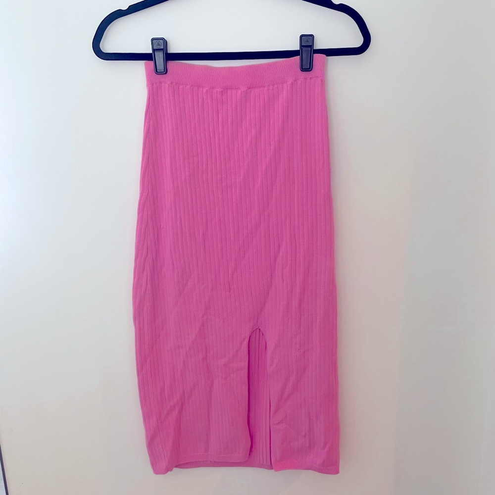 Free People knit midi skirt
